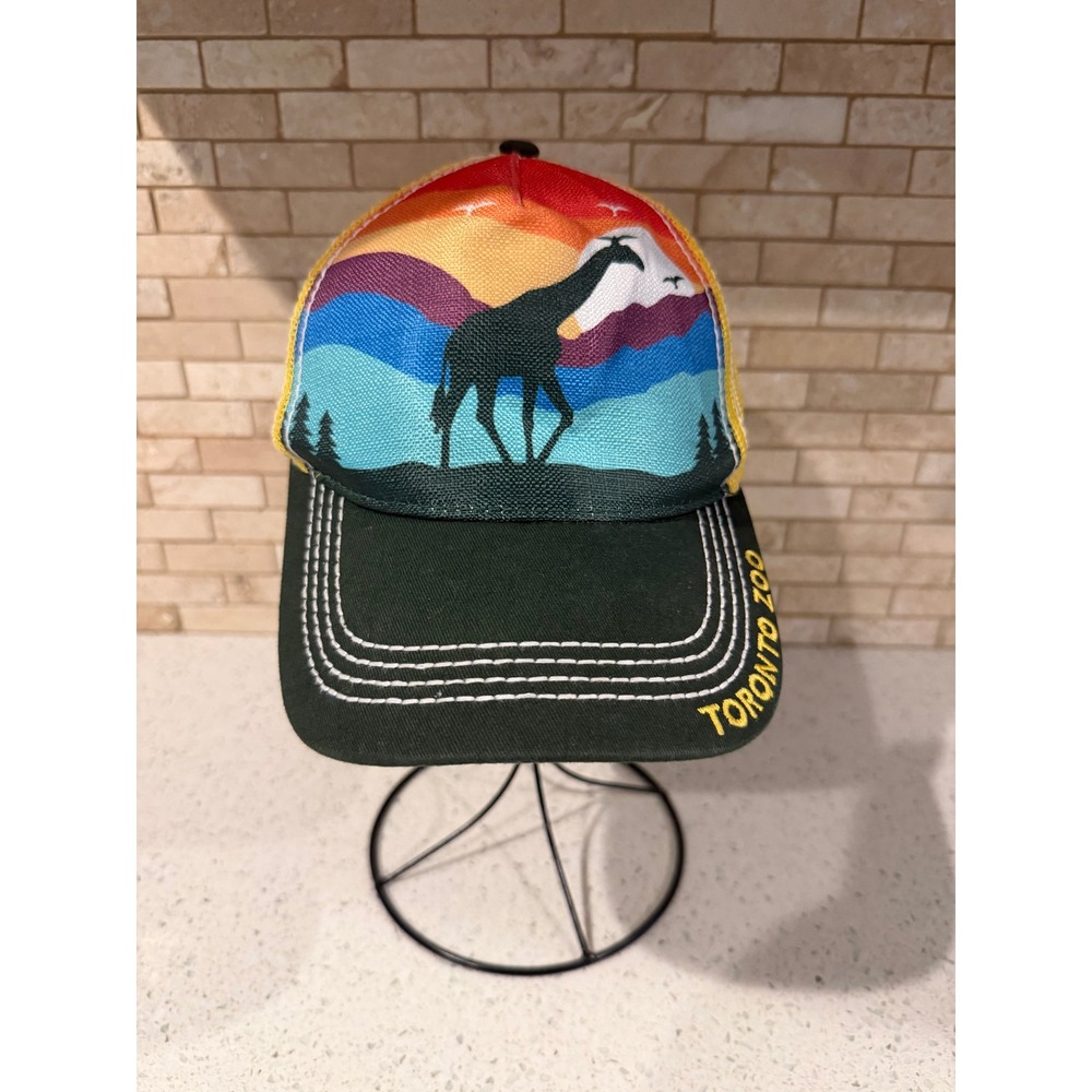 Landmark Collective Toronto Zoo Souvenir Giraffe Sunset Trucker Hat Snapback